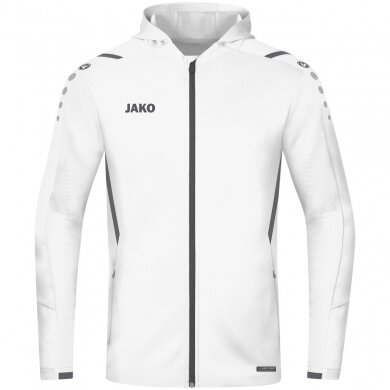 JAKO Training Jacket Challenge with Hood White Boys