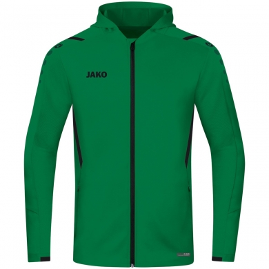 JAKO Training Jacket Challenge with Hood Green Boys