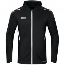 JAKO Training Jacket Challenge with Hood black/white Boys