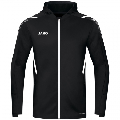 JAKO Training Jacket Challenge with Hood black/white Boys