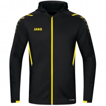 JAKO Training Jacket Challenge with Hood black/yellow Boys