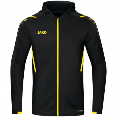 JAKO Training Jacket Challenge with Hood black/yellow Boys