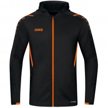 JAKO Training Jacket Challenge with Hood black/orange Boys