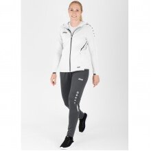 JAKO Training Suit Challenge with Hood (Jacket and Trousers) White/Grey