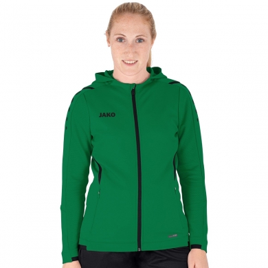 JAKO Training Jacket Challenge with Hood Green Women