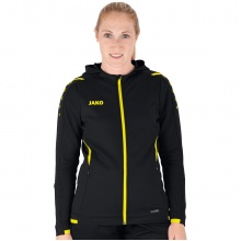 JAKO Training Jacket Challenge with Hood Black/Yellow Women