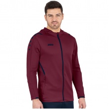 JAKO Training Jacket Challenge with Hood Bordeaux Red Men