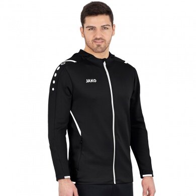 JAKO Training Jacket Challenge with Hood Black/White Men