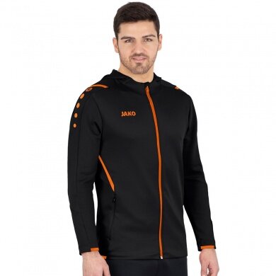 JAKO Training Jacket Challenge with Hood black/orange Men