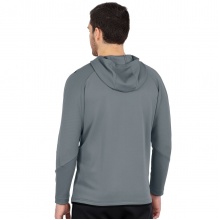 JAKO Training Jacket Challenge with Hood Stone Grey/Black Men