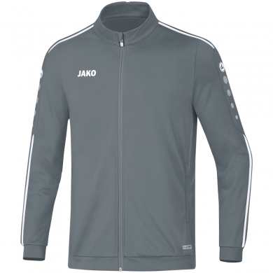 JAKO Training Jacket Striker 2.0 (100% Shiny Polyester Tricot) grey/white Kids