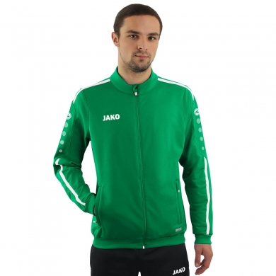 JAKO Training Jacket Striker 2.0 (100% Shiny-Polyester-Tricot) sports green/white Men