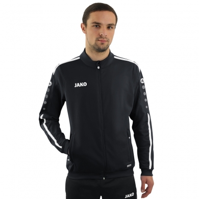 JAKO Training Jacket Striker 2.0 (100% Shiny-Polyester-Tricot) black/white Men