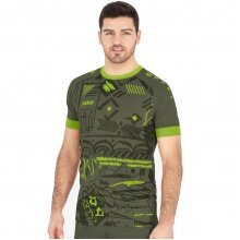 JAKO Sport T-shirt (Jersey) Tropicana khaki/neon green Men