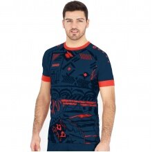 JAKO Sport T-shirt (Jersey) Tropicana navy/flame Men