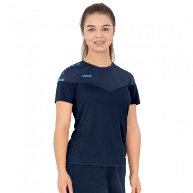 JAKO Sport-Shirt Champ 2.0 (100% Polyester) navy blue/light blue Women