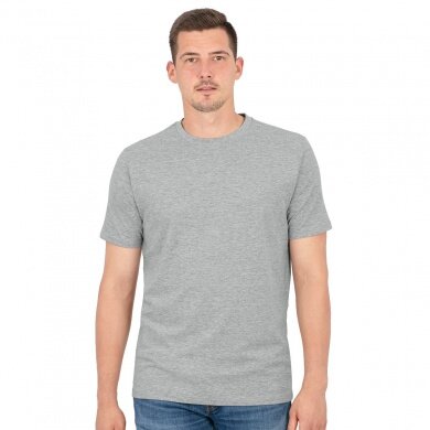 JAKO Leisure Tshirt Organic (Organic Cotton) light grey mottled Men