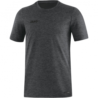 JAKO Sport/Leisure Tshirt Premium Basics (Polyester-Stretch-Jersey) dark grey mottled Men