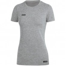 JAKO Sport/Leisure Shirt Premium Basics (Polyester-Stretch-Jersey) light grey mottled Women