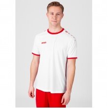 JAKO Sport T-shirt Jersey Primera Short Sleeve (simple design, polyester interlock) white/red Men