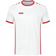 JAKO Sport T-shirt Jersey Primera Short Sleeve (simple design, Polyester Interlock) white/red Children