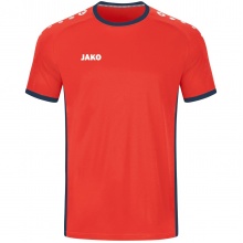 JAKO Sport T-shirt Jersey Primera Short Sleeve (simple design, Polyester Interlock) orange/navy Kids