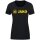 JAKO Leisure Shirt Promo (Organic Cotton) Black Melange/Yellow Women