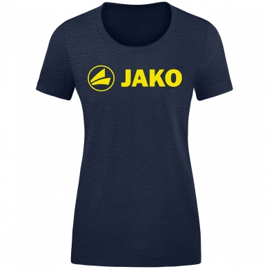 JAKO Leisure Shirt Promo (Organic Cotton) Blue Melange Women