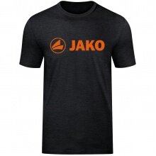 JAKO Leisure T-shirt Promo (Organic Cotton) Black Melange/Orange Men