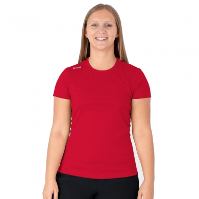 JAKO Running T-shirt Run 2.0 (Polyester-Micro-Mesh, breathable) red Women