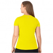 JAKO Running T-shirt Run 2.0 (Polyester Micro-Mesh, breathable) neon yellow Women