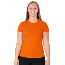 JAKO Running T-shirt Run 2.0 (Polyester-Micro-Mesh, breathable) neon orange Women