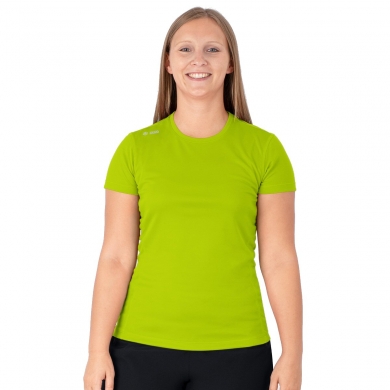 JAKO Running T-shirt Run 2.0 (Polyester-Micro-Mesh, breathable) neon green Women