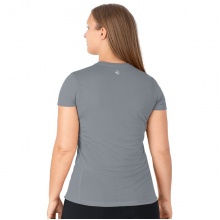 JAKO Running T-shirt Run 2.0 (Polyester-Micro-Mesh, breathable) stone grey Women