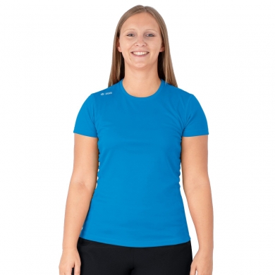 JAKO Running T-shirt Run 2.0 (Polyester-Micro-Mesh, breathable) light blue Women