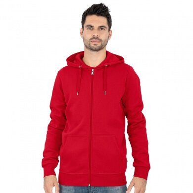 JAKO Hooded Jacket Organic (Organic Cotton) Red Men