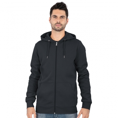 JAKO Hooded Jacket Organic (Organic Cotton) anthracite/grey Men