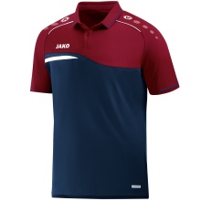 JAKO Sport Polo Competition 2.0 (100% Polyester) navy/dark red Kids