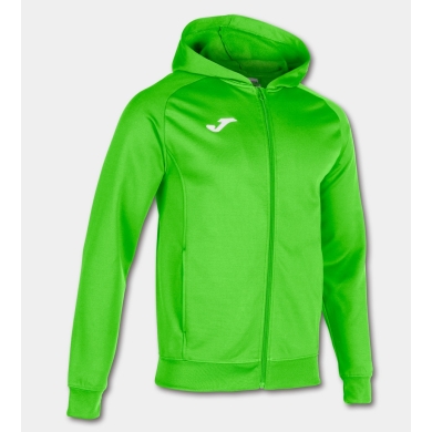 Joma Menfis Hoodie Full-Zip Neon Green Men's Hooded Jacket