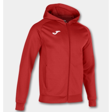 Joma Menfis Hoodie Full-Zip Red Men's Hooded Jacket