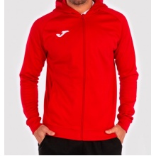 Joma Menfis Hoodie Full-Zip Red Men's Hooded Jacket