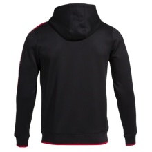 Joma Hooded Jacket Olimpiada Full-Zip (Fleece Lining) black/red Men's