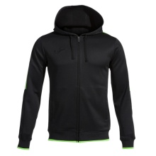 Joma Hooded Jacket Olimpiada Full-Zip (Fleece Lining) black/green Men's