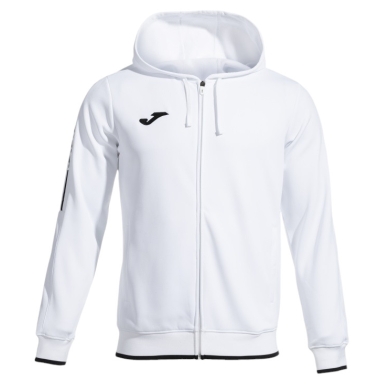 Joma Hooded Jacket Olimpiada Full-Zip (Fleece Lining) white Men's