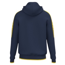 Joma Hooded Jacket Olimpiada Full-Zip (Fleece Lining) navy blue/yellow Men's