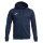 Joma Hooded Jacket Olimpiada Full-Zip (Fleece Lining) navy blue/turquoise Men's