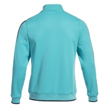 Joma Pullover Olimpiada Sweatshirt (Half-Zip, 100% Polyester) turquoise/black Men's