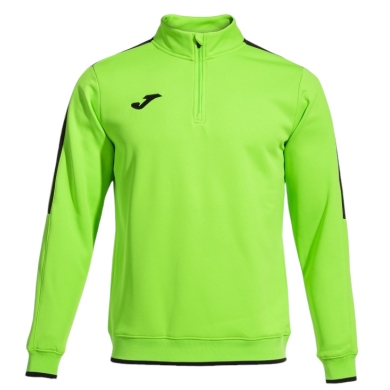 Joma Pullover Olimpiada Sweatshirt (Half-Zip, 100% Polyester) neon green Men's