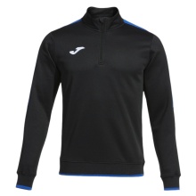 Joma Pullover Olimpiada Sweatshirt (Half-Zip, 100% Polyester) black/royal blue Men's