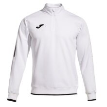 Joma Pullover Olimpiada Sweatshirt (Half-Zip, 100% Polyester) white Men's